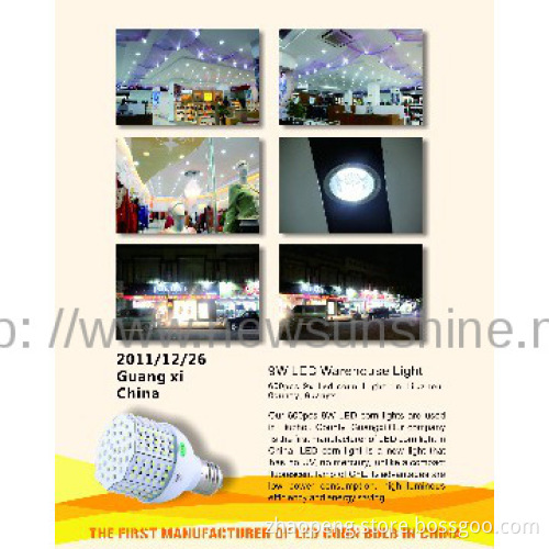 high bright 140 SMD led corn bulb with flux more than 100LM per watt